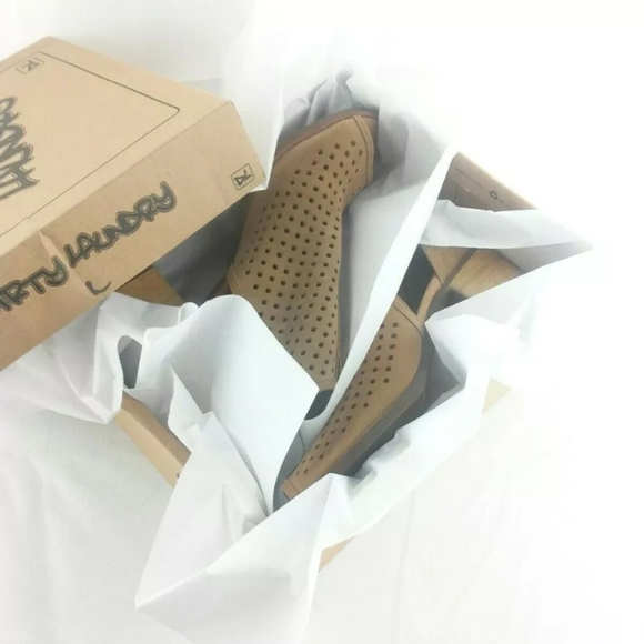 Dirty Laundry Tessa Split Suede Peep Toe Size 11 - Picture 7 of 8